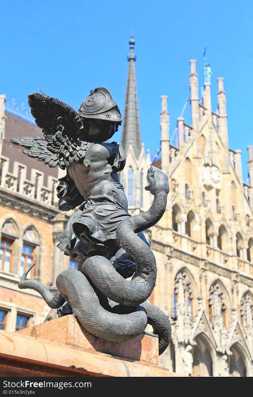 The city hall in marienplatz Munich