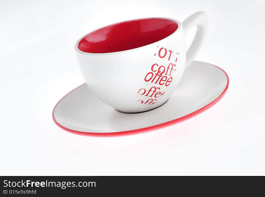 Coffee cup with clipping path