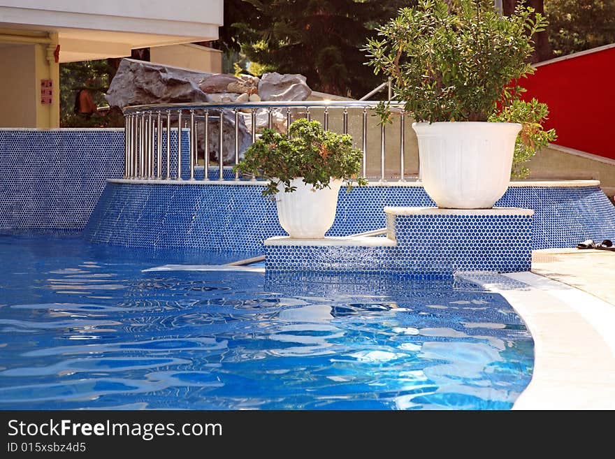 Blue Swimming Pool.