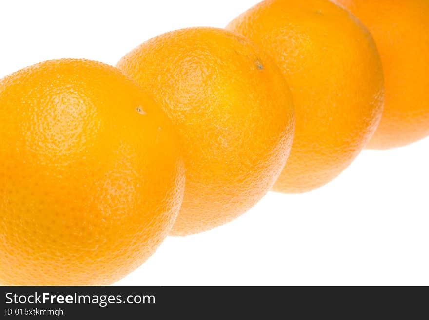 Oranges isolated on a white background. Oranges isolated on a white background.