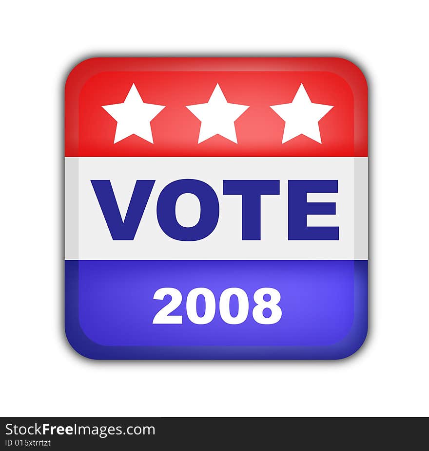 Button for American presidential elections