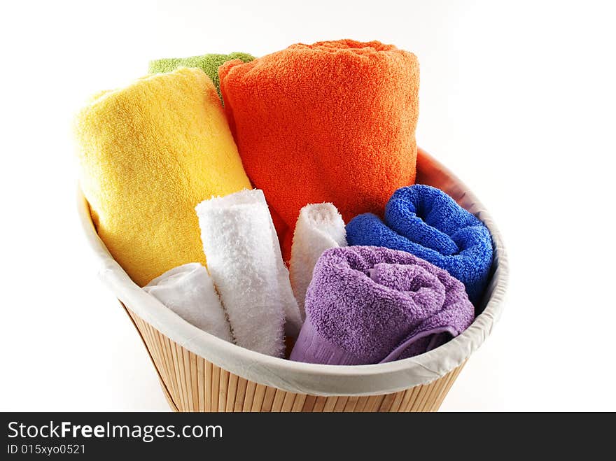 Stock pictures of bath towels and wash clothes