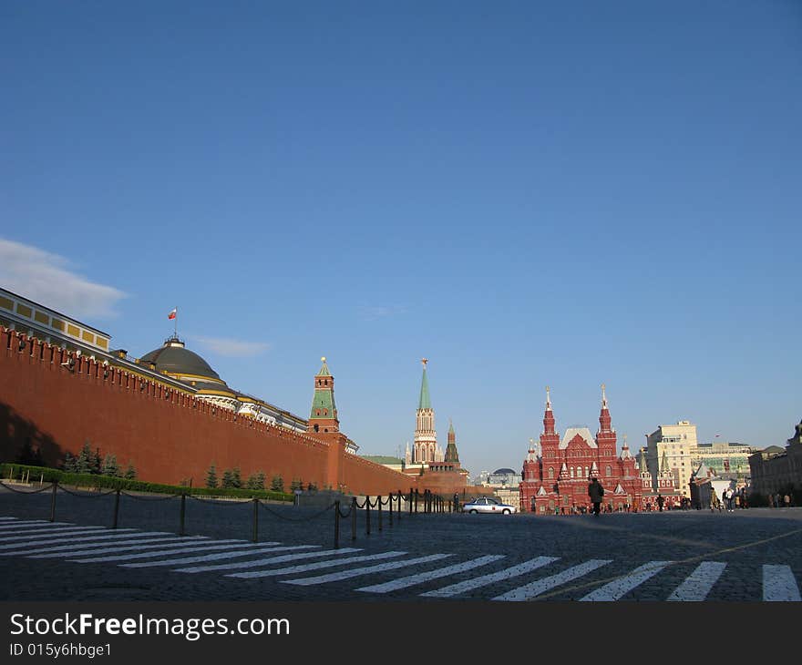 Shoot of red square, shot of historical museum, Moskow. Shoot of red square, shot of historical museum, Moskow