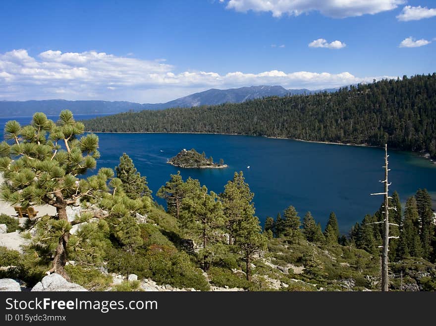 Landscape of lake tahoe