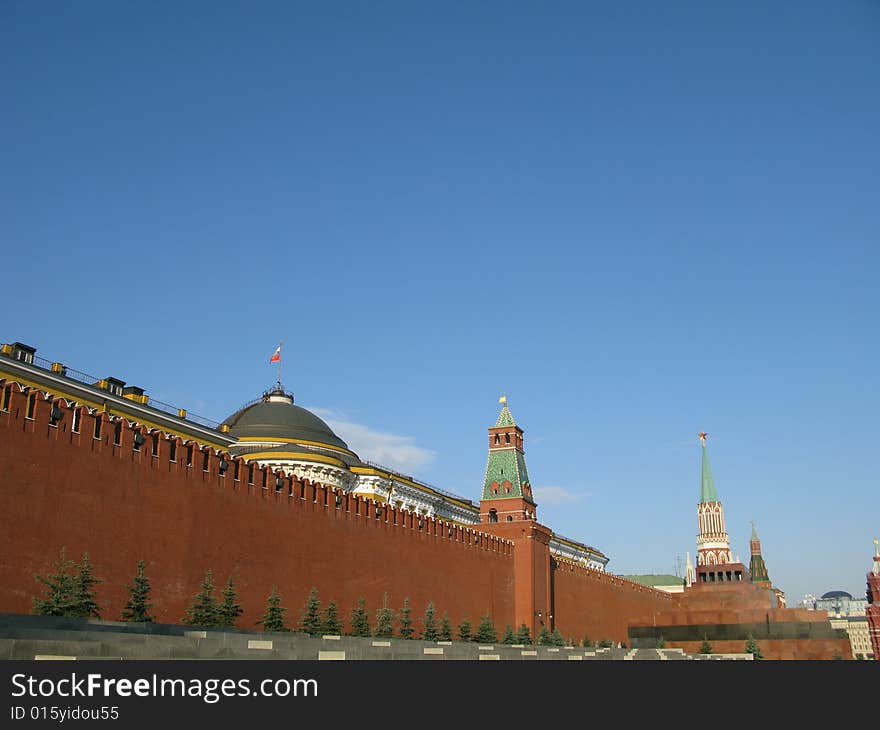 Shoot of red square, shot of historical museum, Moskow. Shoot of red square, shot of historical museum, Moskow