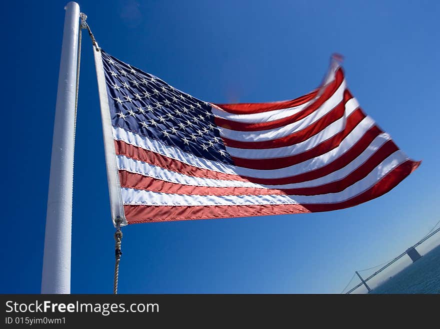 The flag of the United States of America. The flag of the United States of America