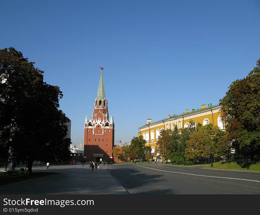 Shoot of red square, shot of historical museum, Moskow. Shoot of red square, shot of historical museum, Moskow