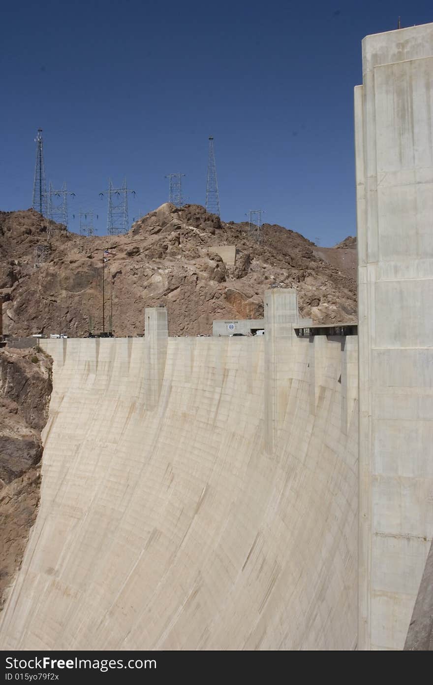 a shot of hooverdam. It is amazing to see how they created this dam.