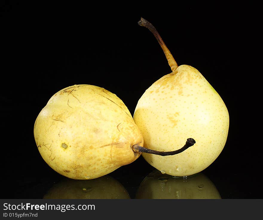 Fruit Pears on a dark background