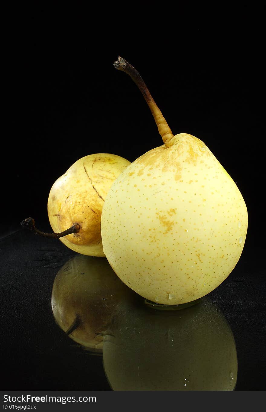 Fruit Pears on a dark background