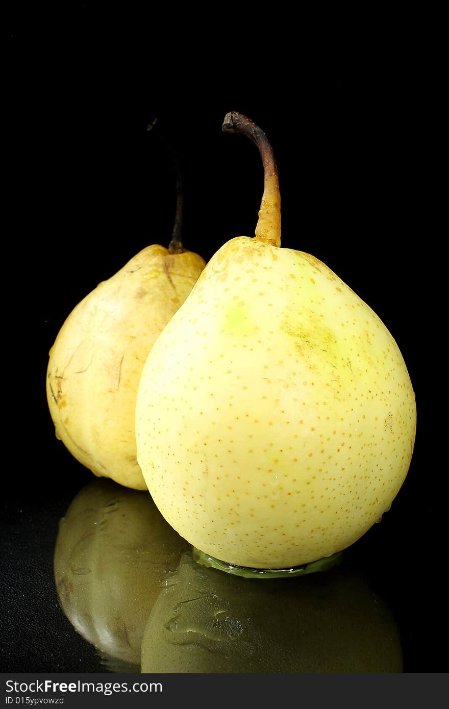 Fruit Pears on a dark background