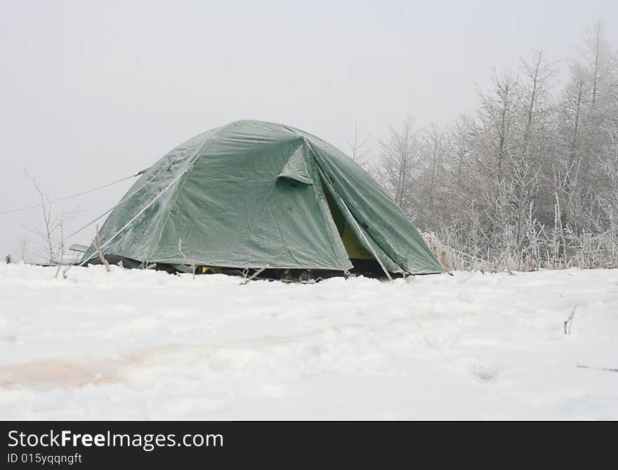 Frosted tent