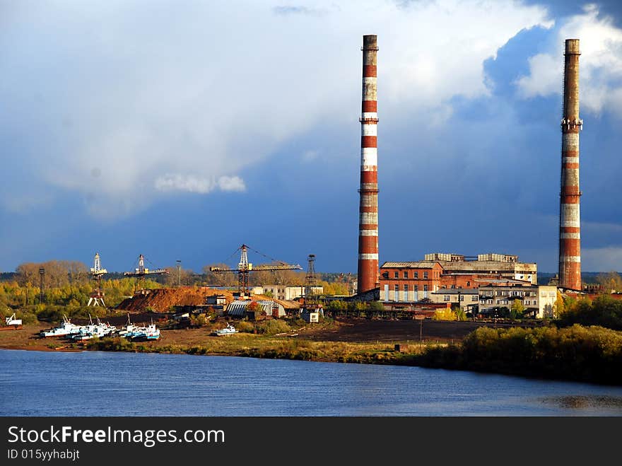 Wood-processing factory