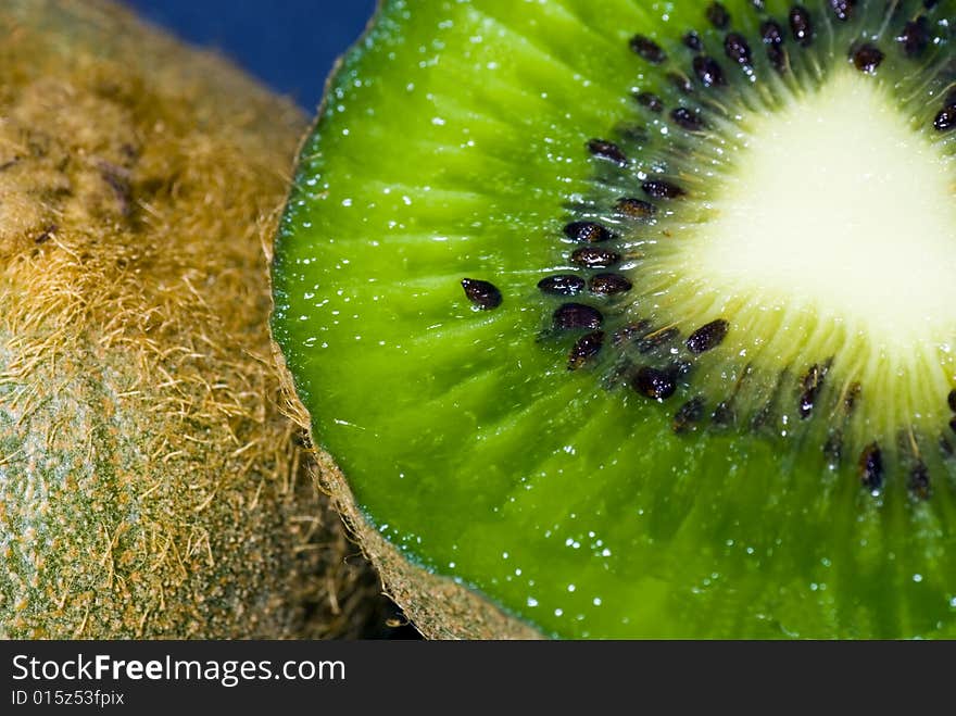 A close up shot of a kiwi