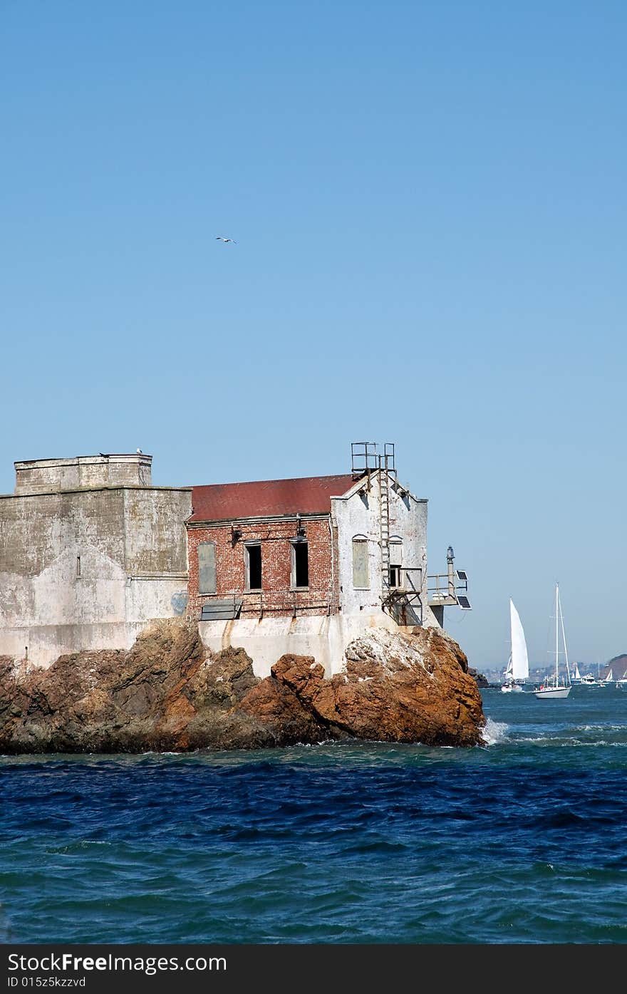 Old building near Golden Gate, California