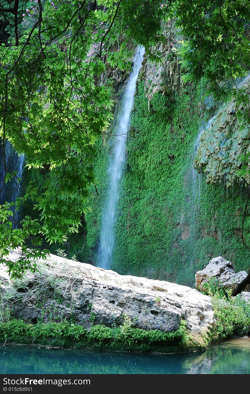 Exotic waterfall and river in Turkey. Exotic waterfall and river in Turkey