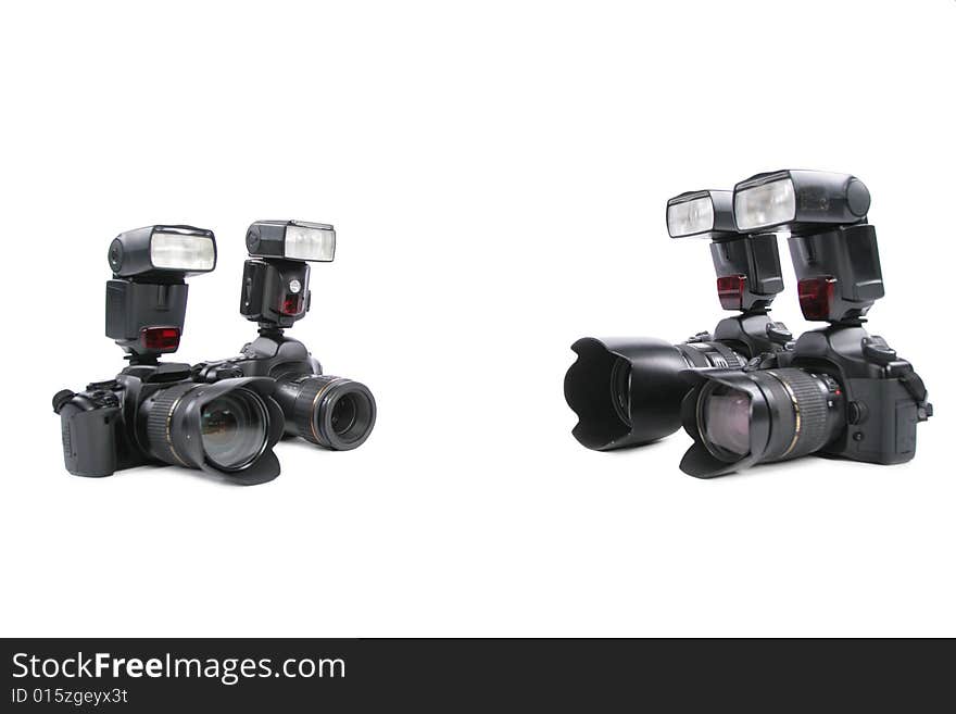 Cameras with flashes