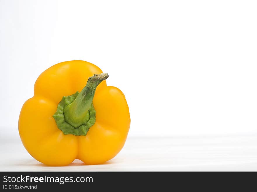 Crude pepper isolated on a white background