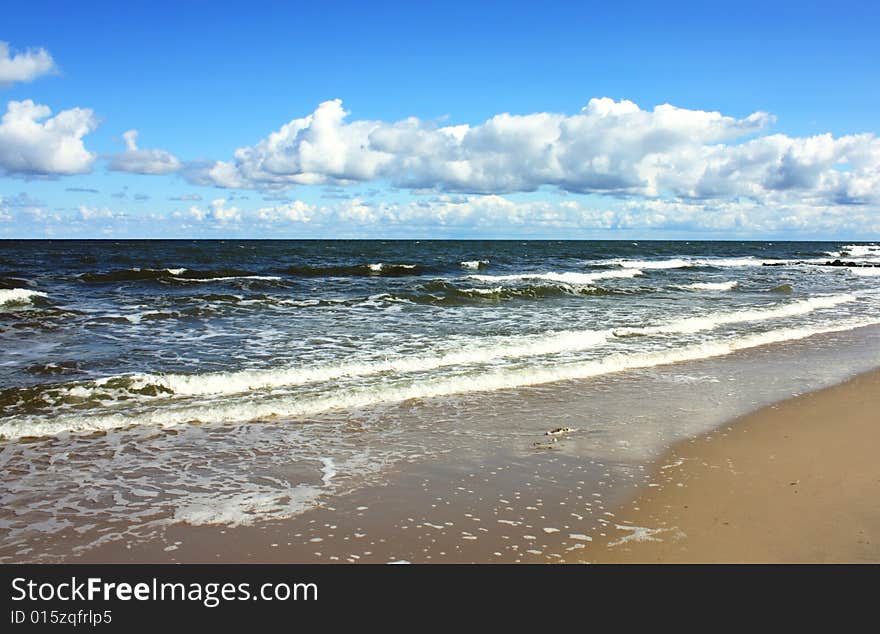 Sea beach  water nature tide sky surf