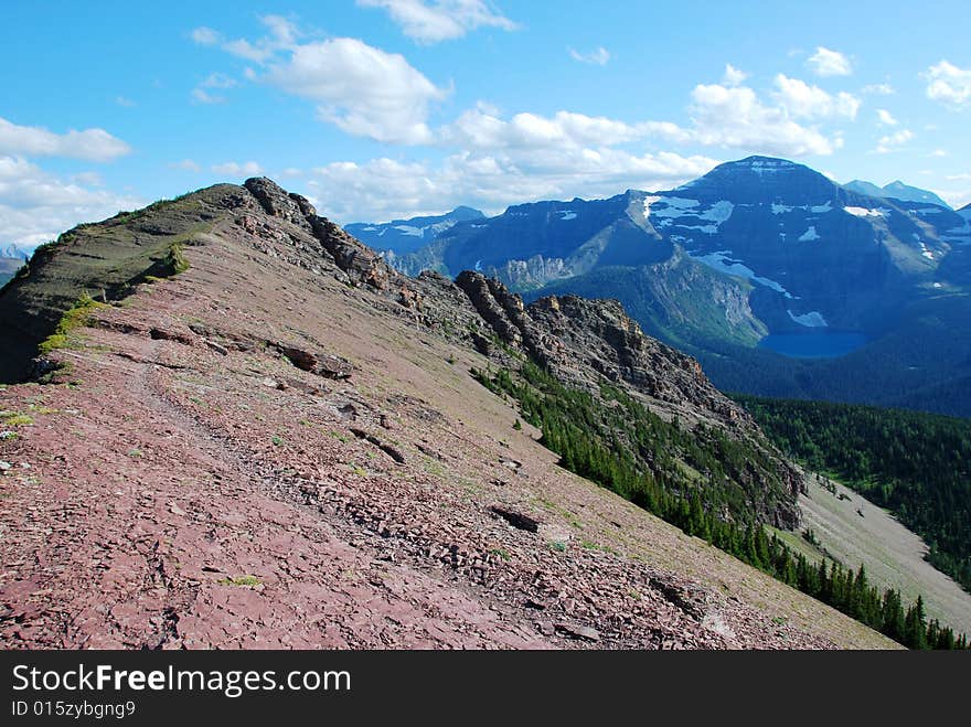 Views seen from Carthew-Alderson Trail in Waterton National Park Alberta Canada. Views seen from Carthew-Alderson Trail in Waterton National Park Alberta Canada