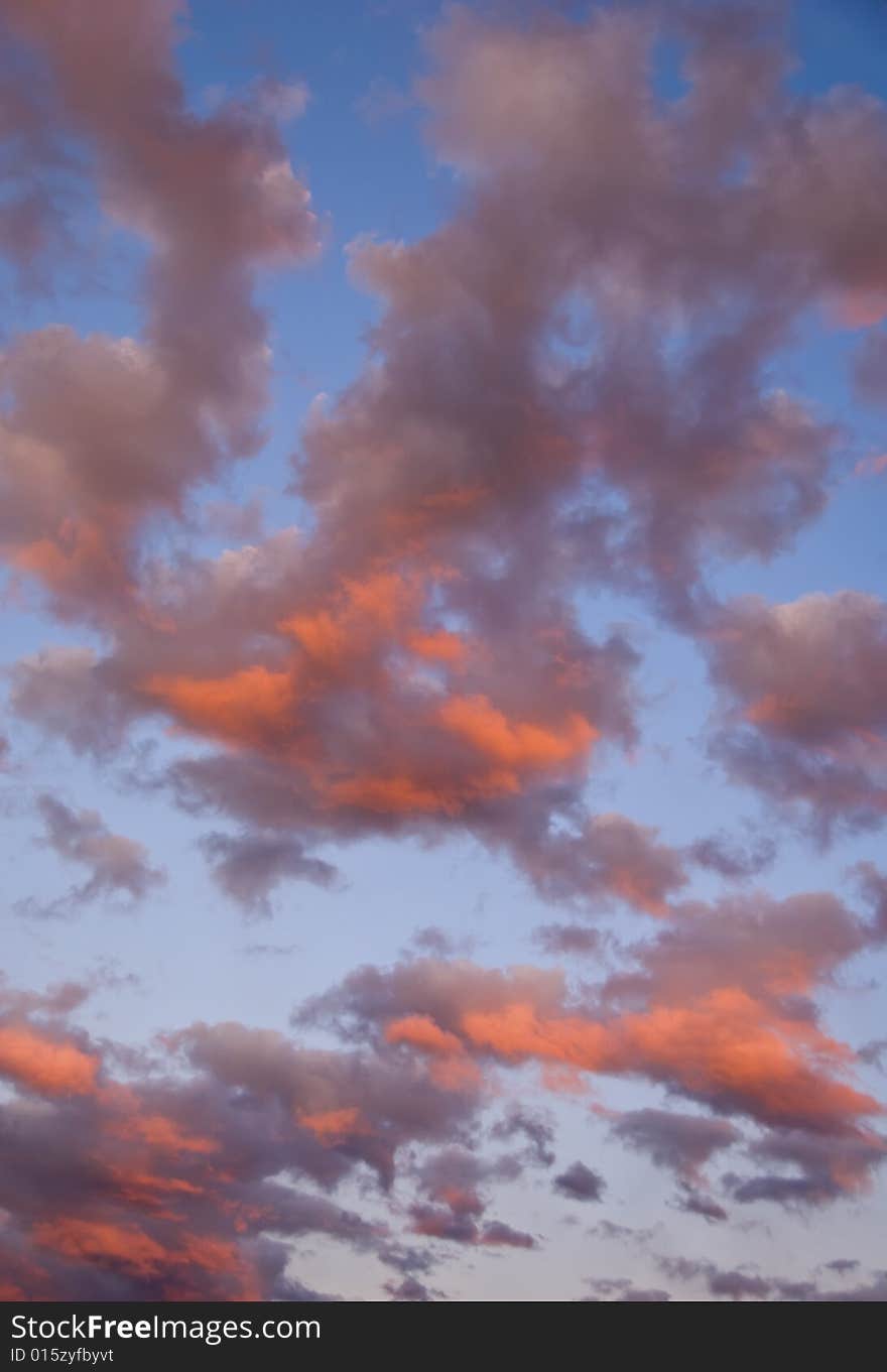 Sunlit Cloudy Sky