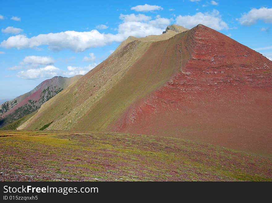 Moutain and meadows in Rockies