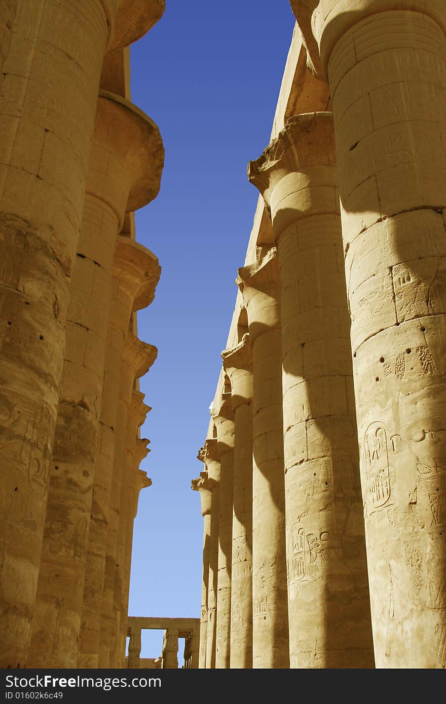 Statue of Ramses at Luxor temple in Egypt