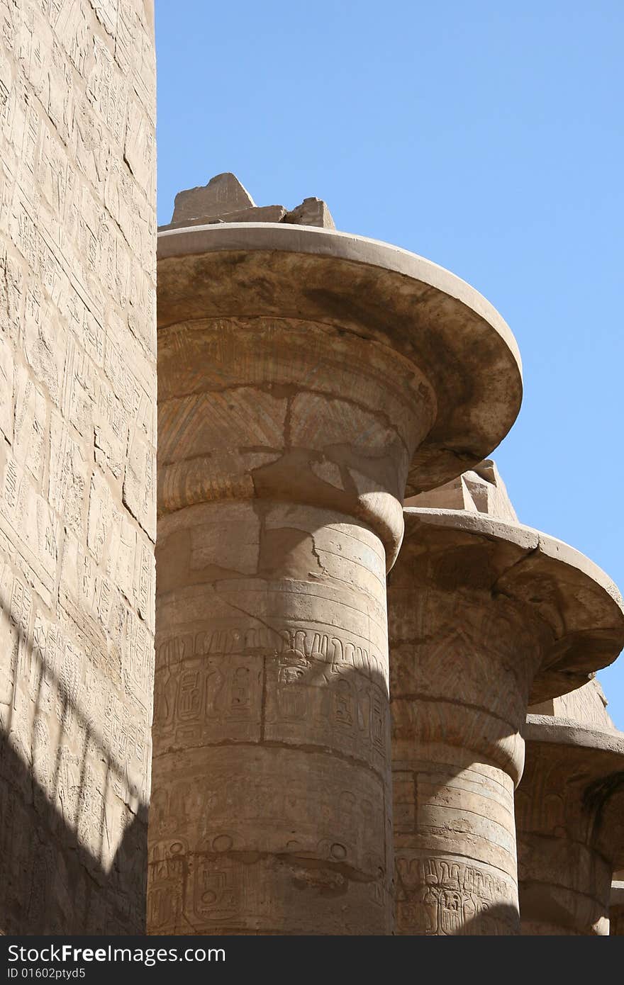 Statue of Ramses at Karnak temple in Egypt