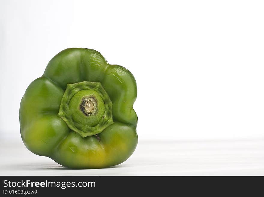 Crude pepper isolated on a white background