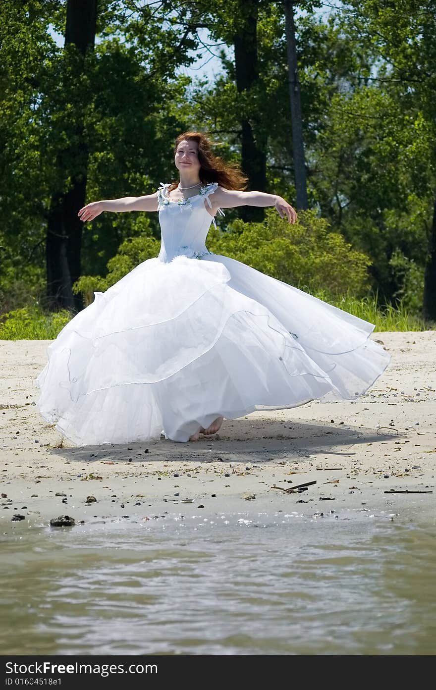 Bride On A Beach