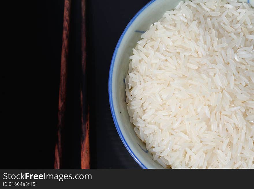 Rice bowl on black 2