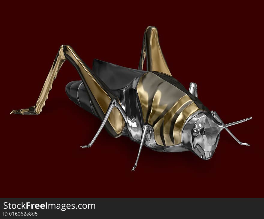 Metal grasshopper