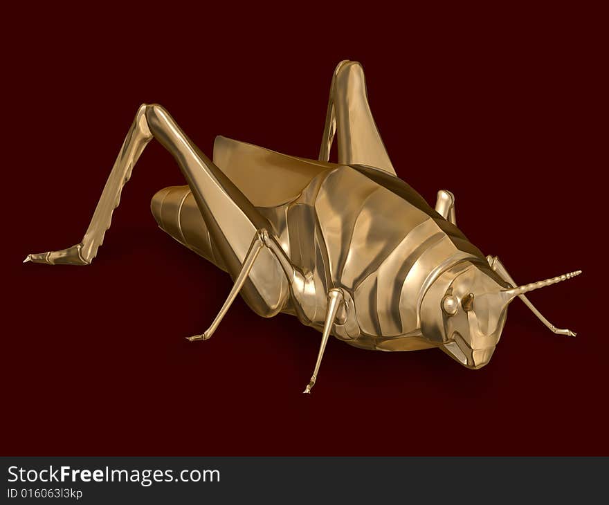 Metal grasshopper