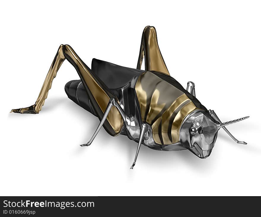 Metal grasshopper