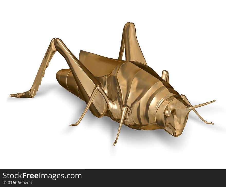 Metal grasshopper