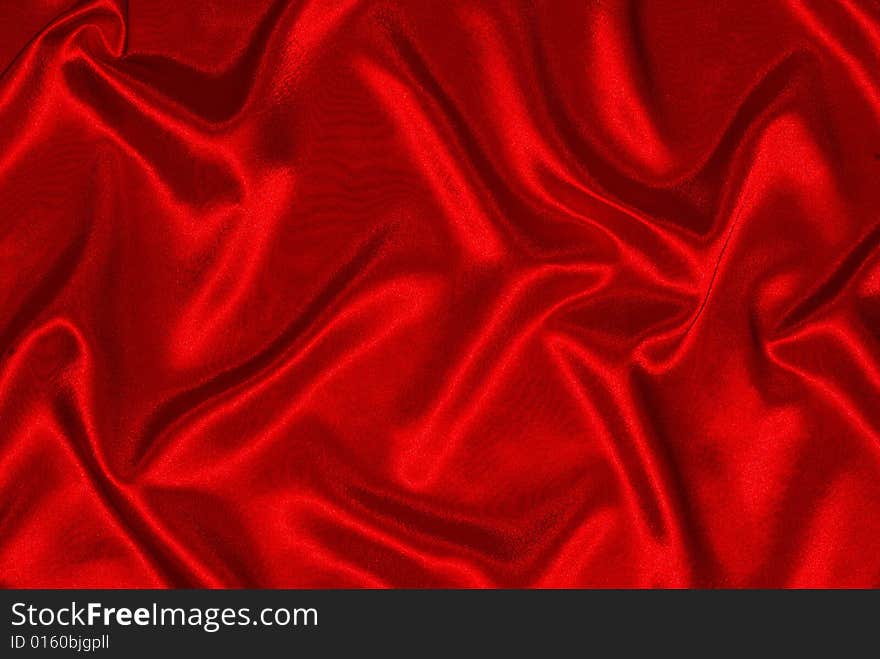 Elegant and soft red satin background. Elegant and soft red satin background