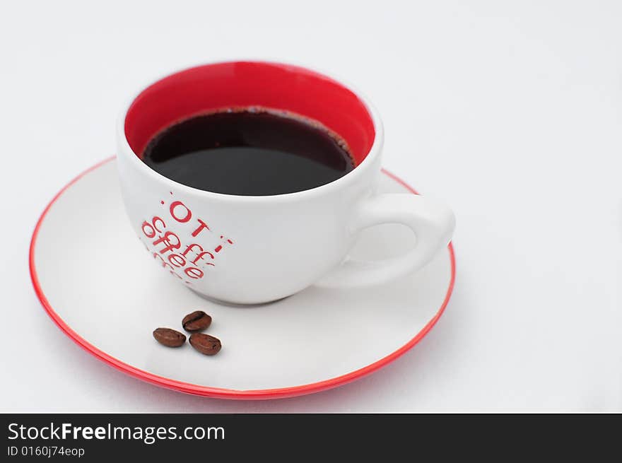 Coffee cup with clipping path