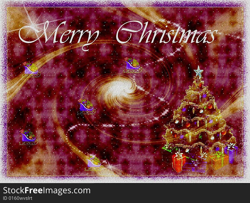 A beautiful merry christmas background