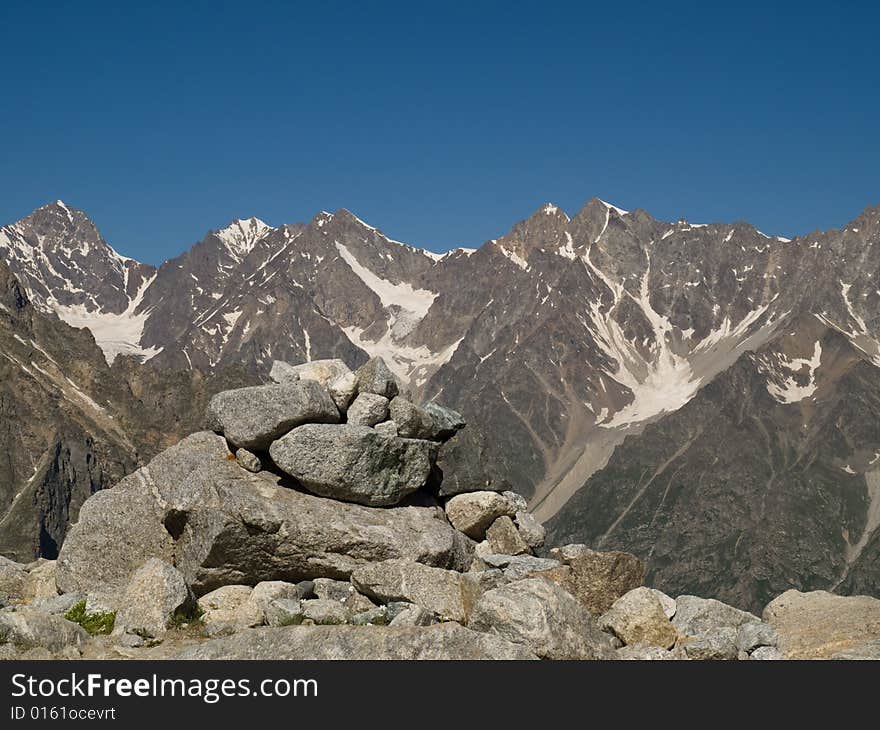 Mountains. Caucasus. Kabardino-Balkaria. Bezengi