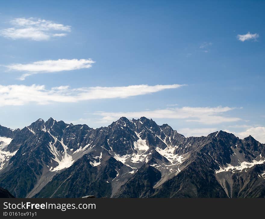 Mountains. Caucasus. Kabardino-Balkaria. Bezengi