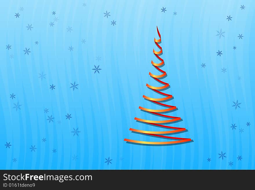 Vector illustration of Christmas Tree