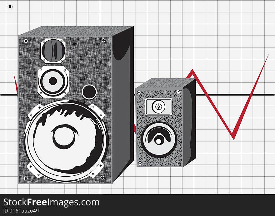 Two loudspeakers