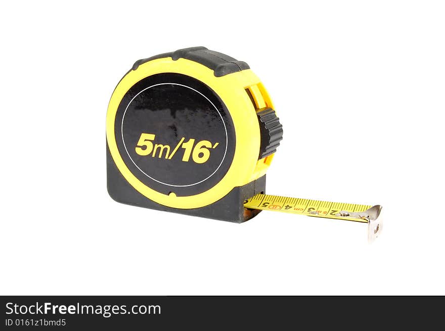 Measuring tape isolated on a white background