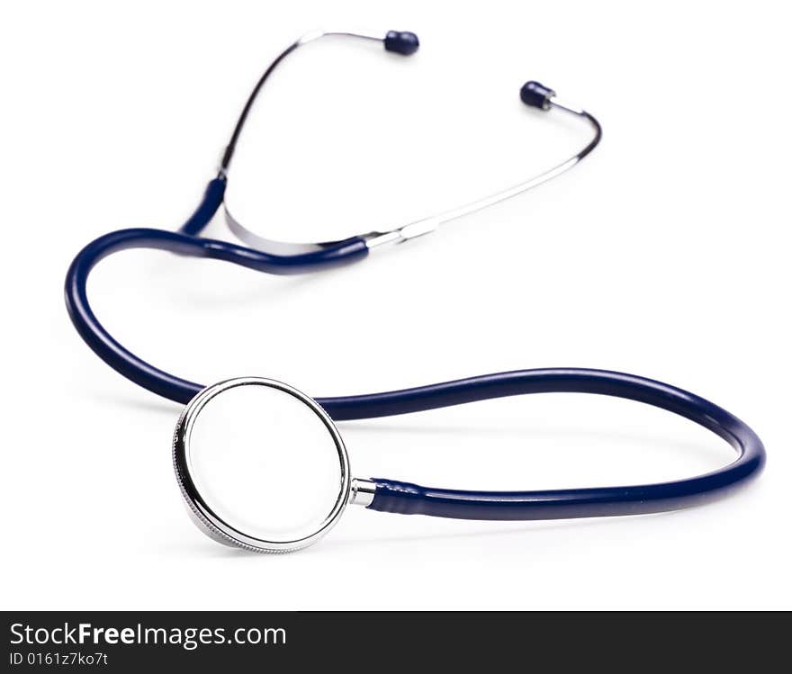 Stethoscope isolated on white background.