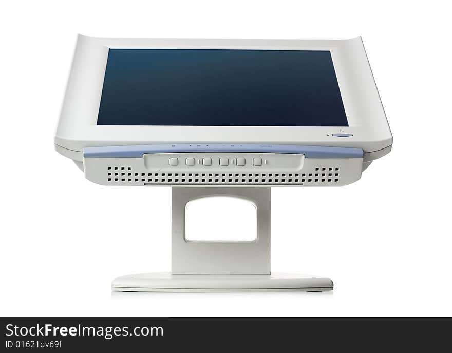 Modern monitor isolated on white. Modern monitor isolated on white.