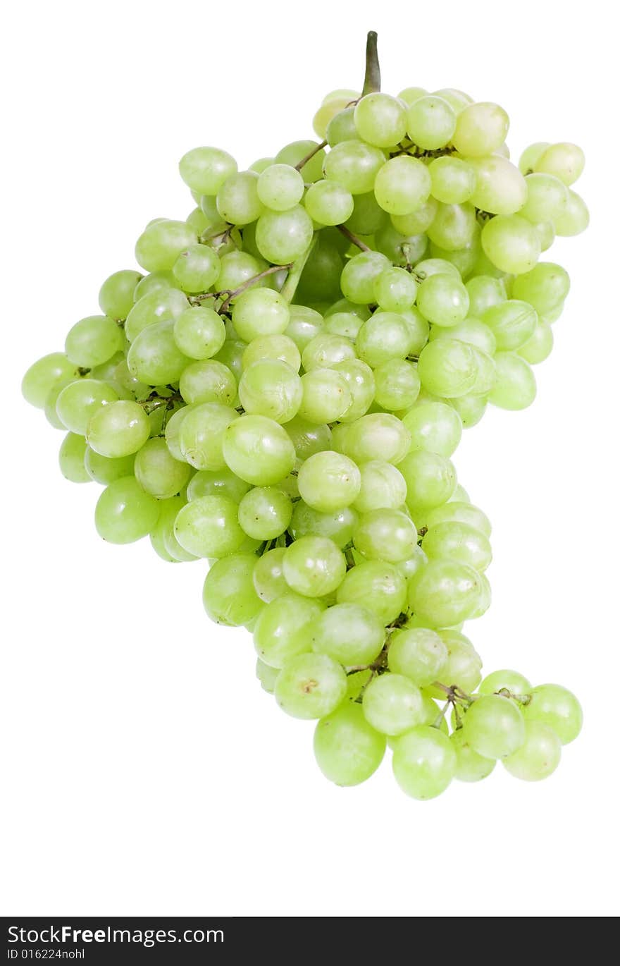 Grape cluster isolated on white background