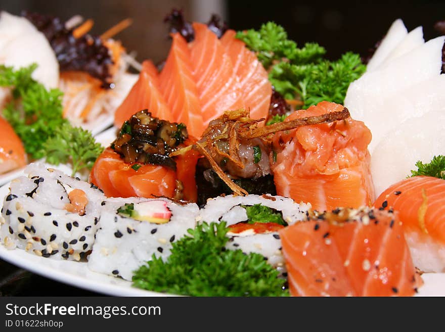 Plate of seafood