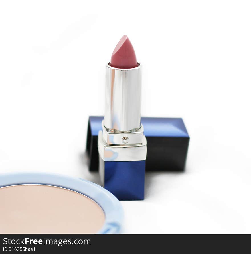 Lipstick and powder