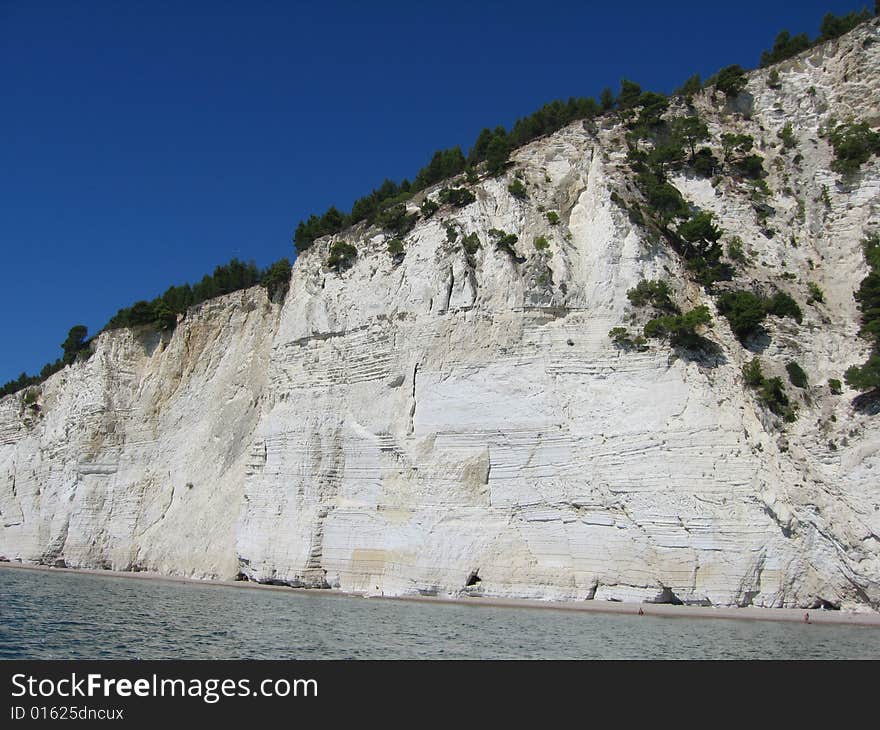 White Cliff In Puglia