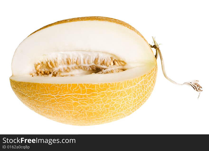 Melon isolated on white background.